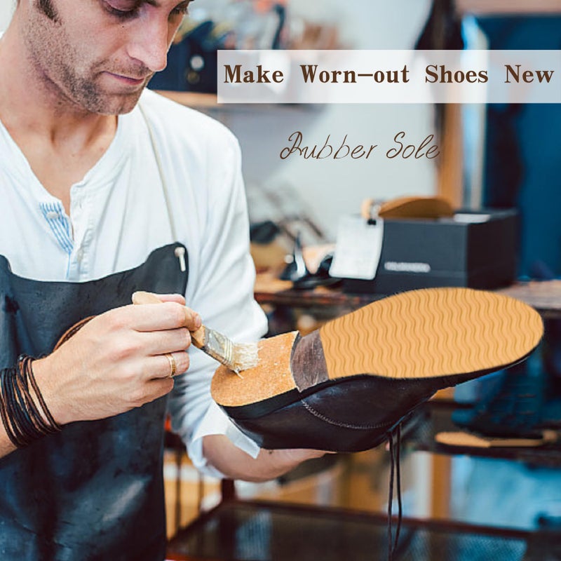 EACOZY Rubber Soles for Bottom of Shoes, Rubber Shoe Sole Replacement, 4mm Thick - Image 4